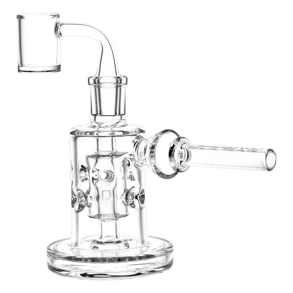 Pulsar Divine Swiss Dab Rig with intricate percolation, 5.75" tall, 14mm Female joint - Front View