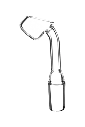 Pulsar Quartz 45° Side Banger Nail, heavy wall for durability, male joint, angled side view