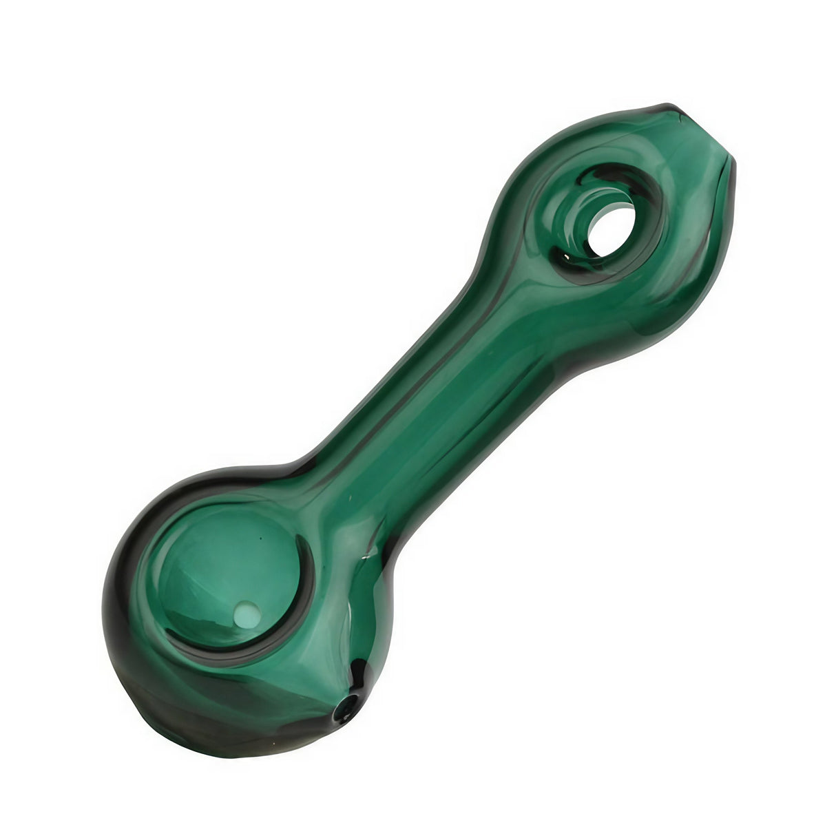 Pulsar Donut Handpipe - 3.5" Borosilicate Glass Pipe in Assorted Colors, Top View