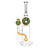 Pulsar Donut Love Water Pipe, 13-inch, 14mm Female Joint, Straight Borosilicate Glass, Green Variant