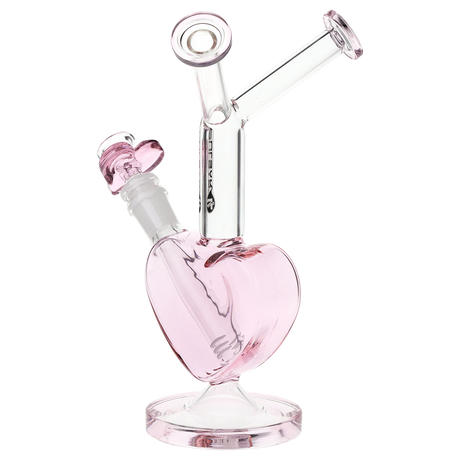 Pulsar Double Kiss Heart Glass Water Pipe | 11" | 14mm F