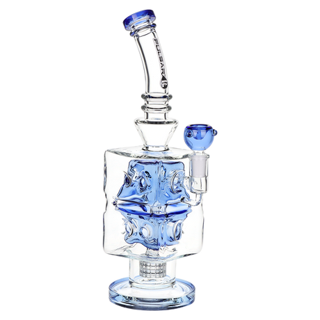 Pulsar Double Swiss Perc Blocks Glass Water Pipe | 12.5" | 14mm F