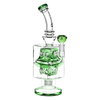 Pulsar Double Swiss Perc Blocks Glass Water Pipe | 12.5" | 14mm F
