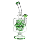 Pulsar Double Swiss Perc Blocks Glass Water Pipe | 12.5" | 14mm F