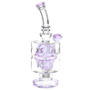 Pulsar Double Swiss Perc Blocks Glass Water Pipe | 12.5" | 14mm F