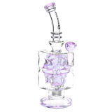 Pulsar Double Swiss Perc Blocks Glass Water Pipe | 12.5" | 14mm F