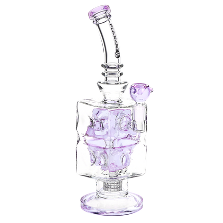 Pulsar Double Swiss Perc Blocks Glass Water Pipe | 12.5" | 14mm F