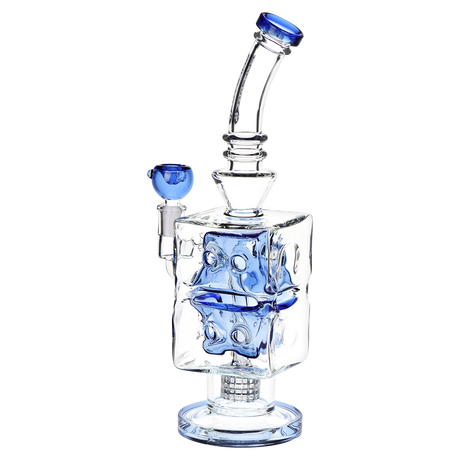 Pulsar Double Swiss Perc Blocks Glass Water Pipe | 12.5" | 14mm F