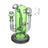 Pulsar Double Trouble Dry Pipe/Dab Rig in Green, 8" 14mm F, Borosilicate Glass, Front View