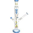 Pulsar Doubled Up Water Pipe with Disc Percolator, 18.5" Height, 14mm Female Joint, Front View