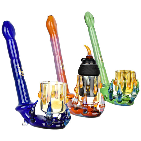 Assorted Pulsar Dragon Claw Sherlock Pipes with Carb Cap for Puffco Proxy, Borosilicate Glass