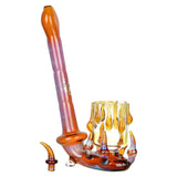 Pulsar Dragon Claw Sherlock Pipe in Assorted Colors with Carb Cap for Puffco Proxy, Front View