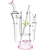 Pulsar Highball Water Pipe, 11.5" clear borosilicate glass, 330mL capacity, front view on white background