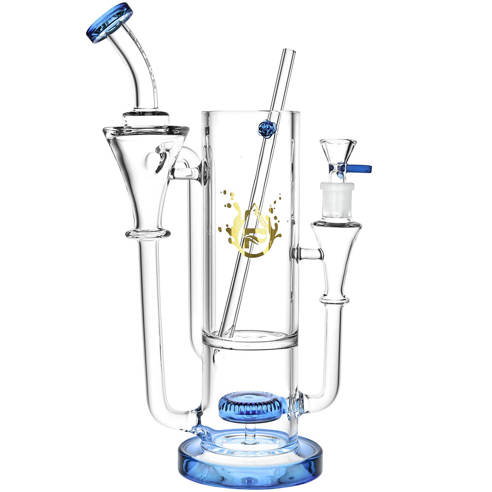 Pulsar Highball Water Pipe, 11.5" Clear Borosilicate Glass, 330mL Volume, Front View