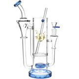 Pulsar Highball Water Pipe, 11.5" Clear Borosilicate Glass, 330mL Volume, Front View