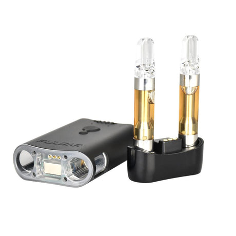 Pulsar DuploCart Vaporizer for Thick Oil with Dual Cartridge Capacity, Front View on White Background