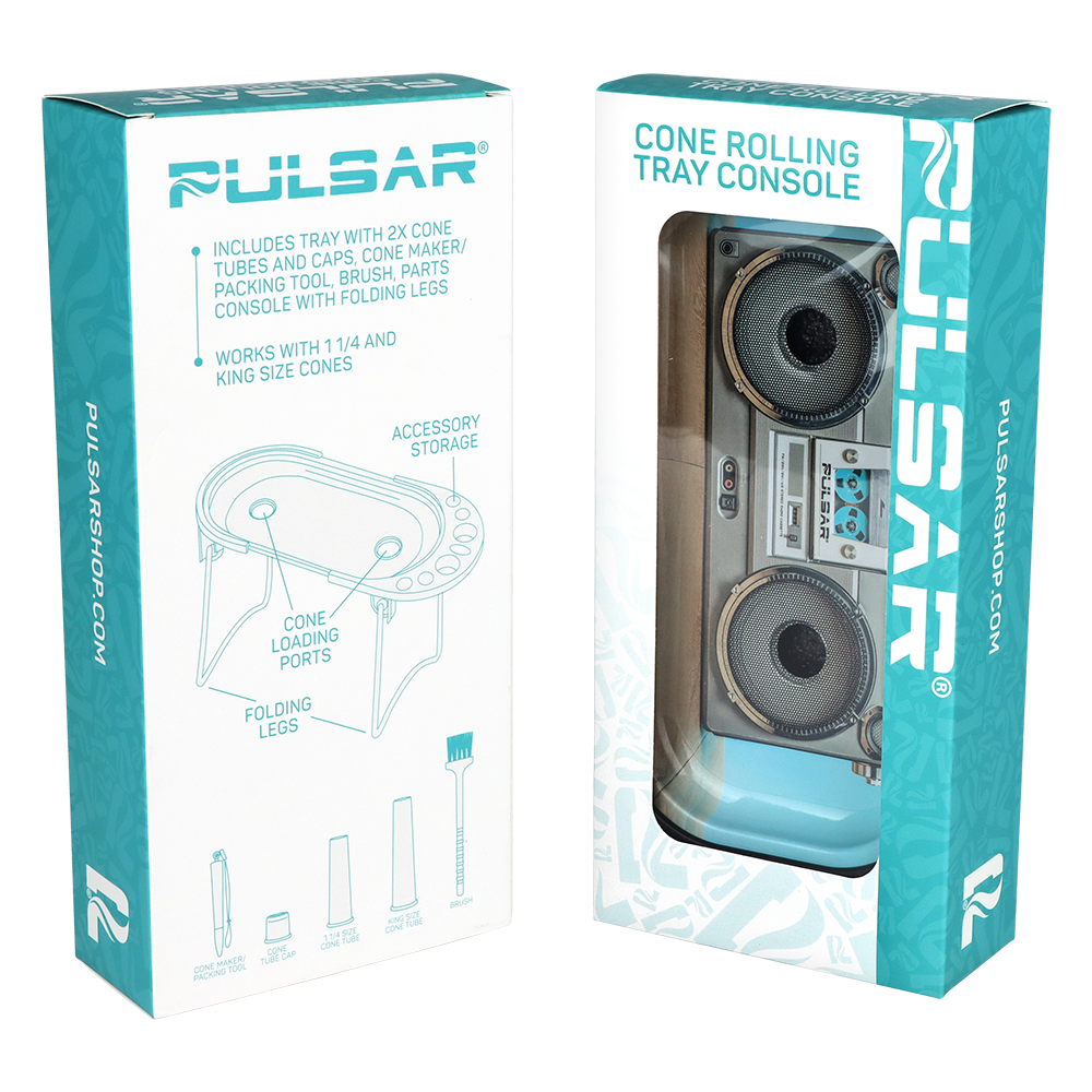 Pulsar Elevated Cone Rolling Tray Console | 9.25"x4.25"