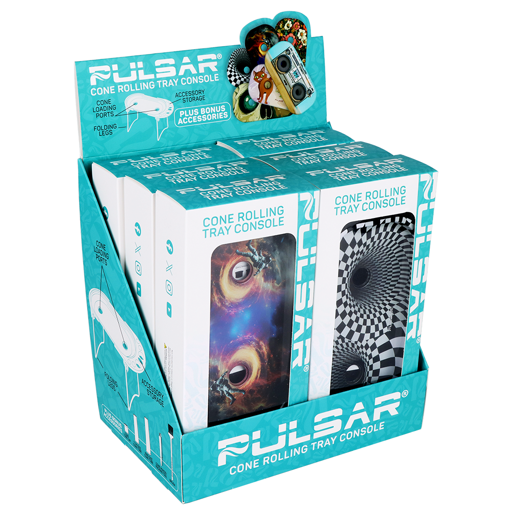 Pulsar Elevated Cone Rolling Tray Console | 9.25"x4.25"