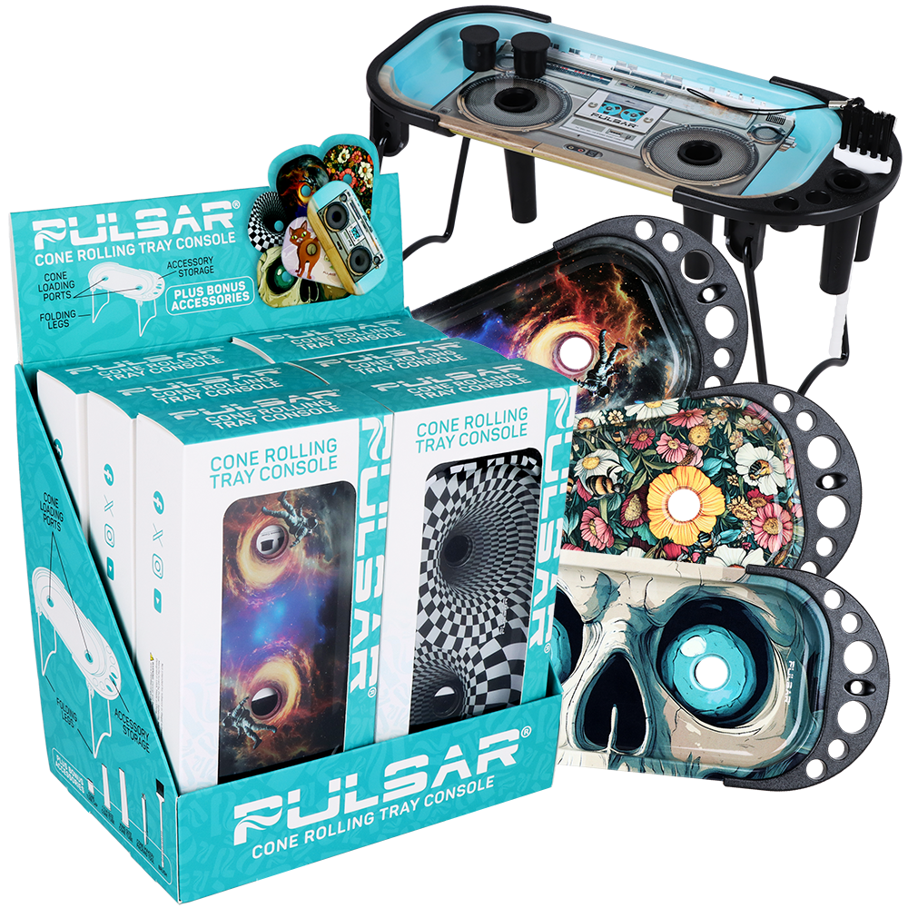 Pulsar Elevated Cone Rolling Tray Console | 9.25"x4.25"