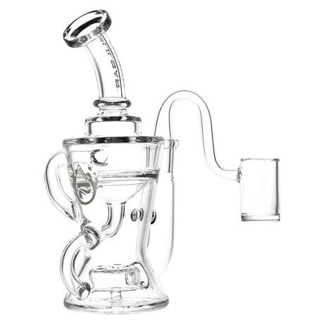 Pulsar Enchanted Recycler Rig, 7" Clear Borosilicate Glass with Double Chamber Design, Front View