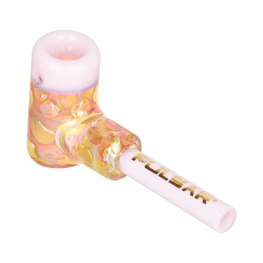 Pulsar Fantasy Fumed Hammer Hand Pipe with color-changing design, 4.25" borosilicate glass