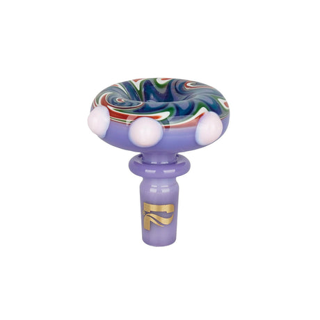 Pulsar Feelin' Funky 14mm Herb Slide in Purple with Decorative Marbles and Borosilicate Glass