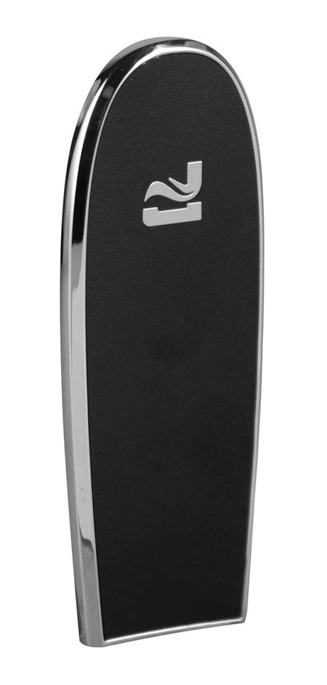 Pulsar Flow Black Metal Replacement Lid for Vaporizers, front view on white background