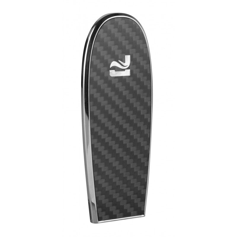 Pulsar Flow Lid in Carbon Fiber - Sleek Metal Vape Accessory Front View