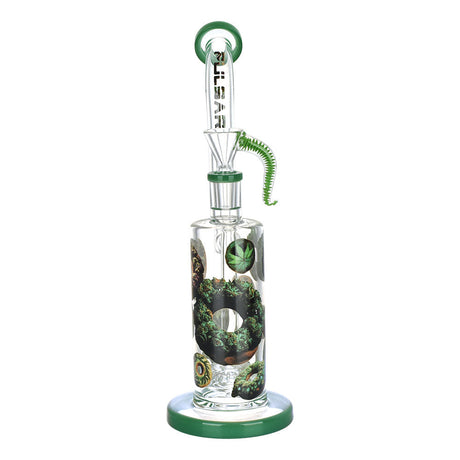 Pulsar Forbidden Donuts Rig-Style Water Pipe, 10.5", 14mm Female Joint, Borosilicate Glass, Front View