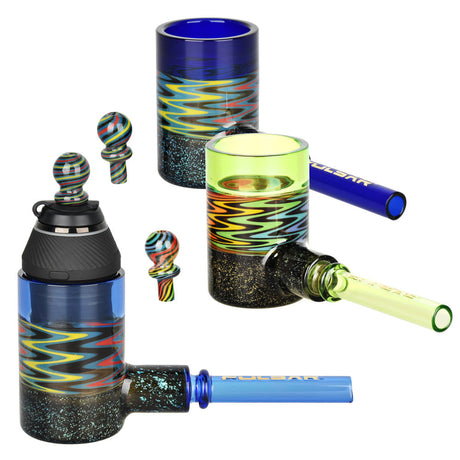 Pulsar Funky Fireflies Hand Pipes for Puffco Proxy with Carb Cap, featuring borosilicate glass design