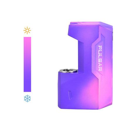 Pulsar GiGi H2O 510 Battery in purple, 500mAh, side view on seamless white background