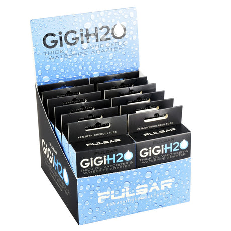 Pulsar GiGi H2O 510 Battery display with 12 units, 500mAh, easy-to-connect vape adapters