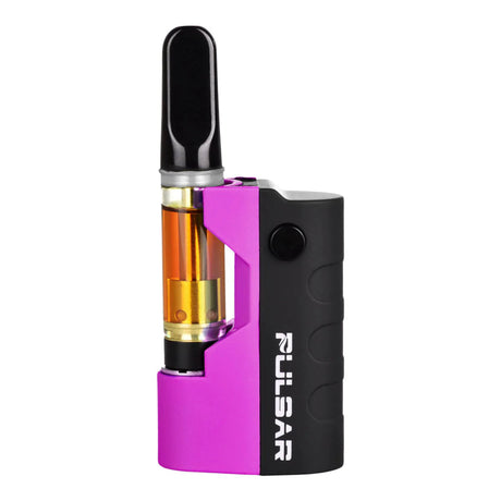 Pulsar GIGI Vaporizer Battery in Purple, Compact 2" Size, Front View on White Background