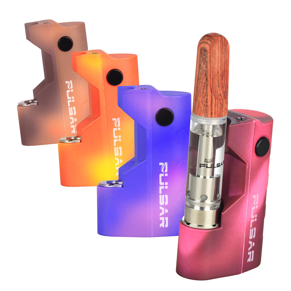 Pulsar GIGI Vaporizer Batteries in multiple colors with compact design, front view