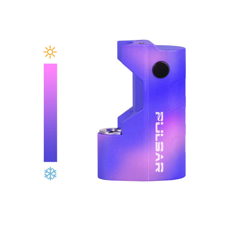Pulsar GIGI Vaporizer Battery in purple, compact 2" design, side view on white background