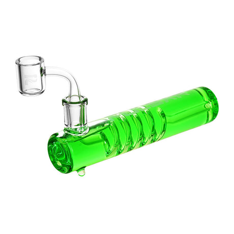 Pulsar Glacial Glycerin Dab Rig in vibrant green, side view, for cool hits with a 14mm joint
