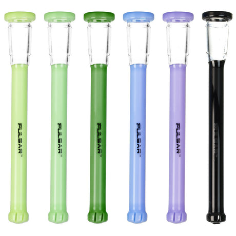 Pulsar Glass Downstems 6 Pack, 5.0 Inch, 14mm Joint Size, Borosilicate - Front View