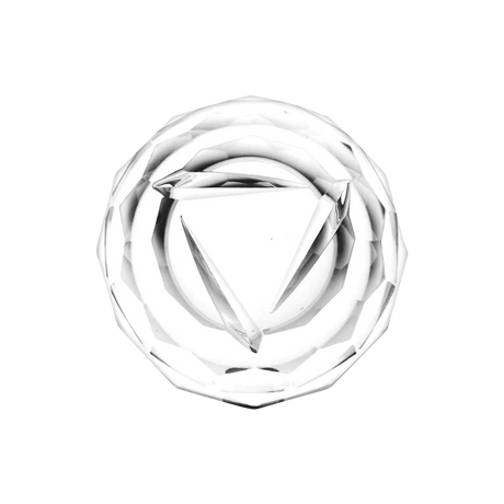 Pulsar Borosilicate Glass Oil Dish & Spinner Carb Cap, Heavy Wall, Top View
