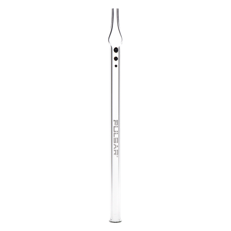 Six Pulsar glass vapor straws in assorted colors: green, blue, pink, black, purple and red
