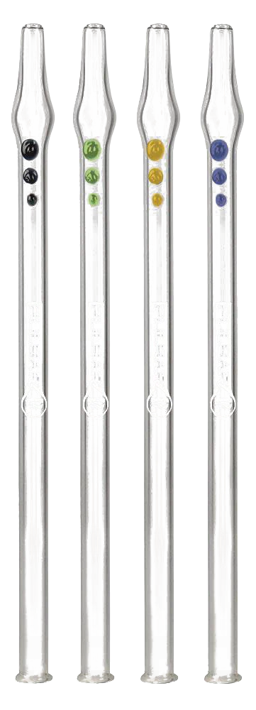 Pulsar Borosilicate Glass Vapor Straws in Assorted Colors, 10" Dab Straw for Concentrates