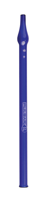 Pulsar Borosilicate Glass Vapor Straw, 10" Dab Straw, Deep Blue, Front View