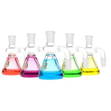Assorted Pulsar Glycerin Beaker-Style Ash Catchers with Freezable Chambers lined up in various colors