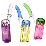 Pulsar Glycerin Series Freezable Bicolor Bubblers in Purple, Blue, and Pink - Front View