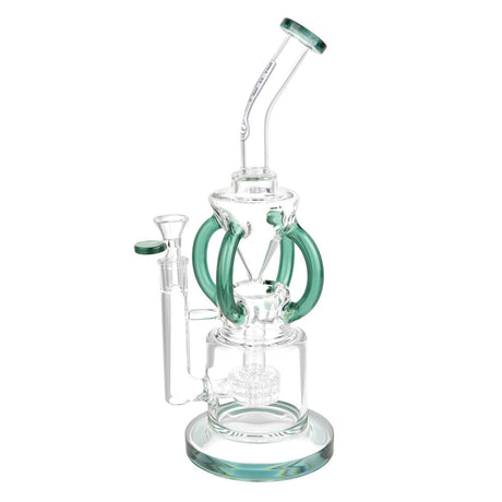 Pulsar Gravity Recycler Water Pipe, 13" with Matrix Percolator, Front View