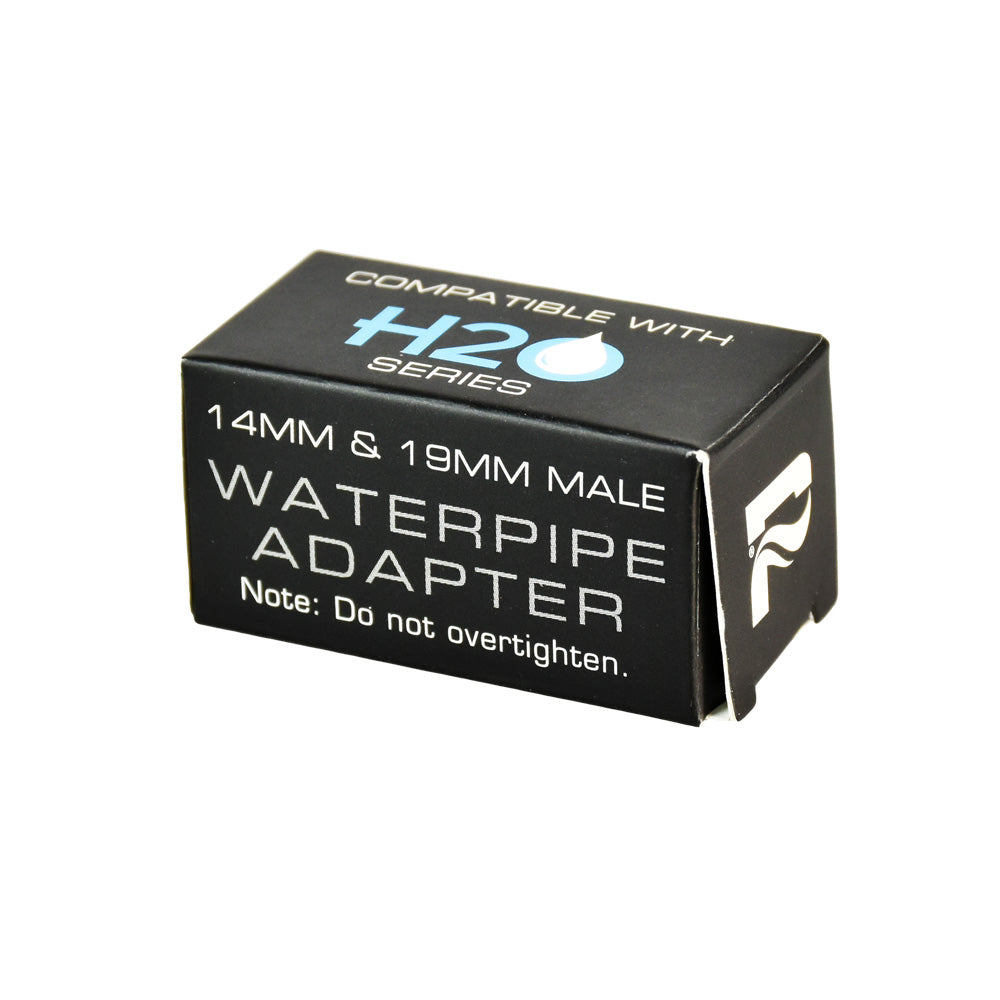 Pulsar H2O Series Water Pipe Adapter packaging, compatible with 14mm & 19mm joints