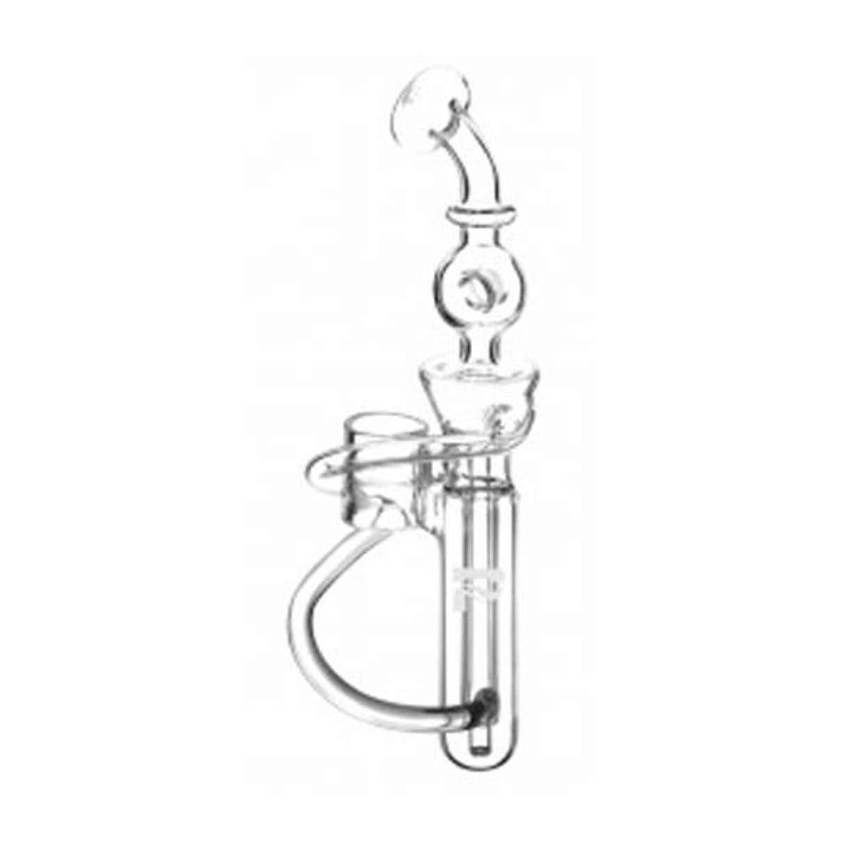 Pulsar Hand E-Nail V3 Glass Recycler Mouthpiece, Borosilicate, Side View