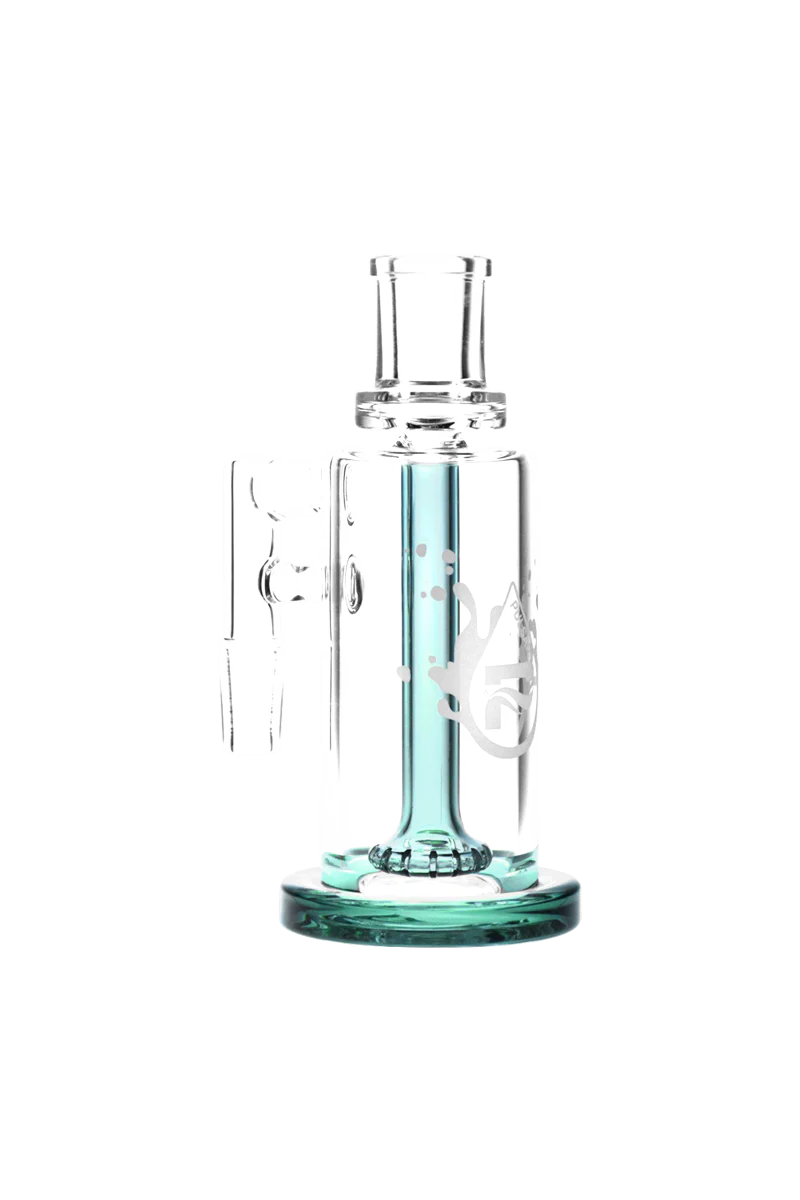 Pulsar High Class Ash Catcher with 90 Degree Joint and Disc Percolator, 18.8mm, in Clear Borosilicate Glass