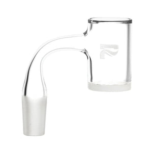 Pulsar High End Opaque Bottom Banger, 90 Degree Joint, Quartz Material, Front View