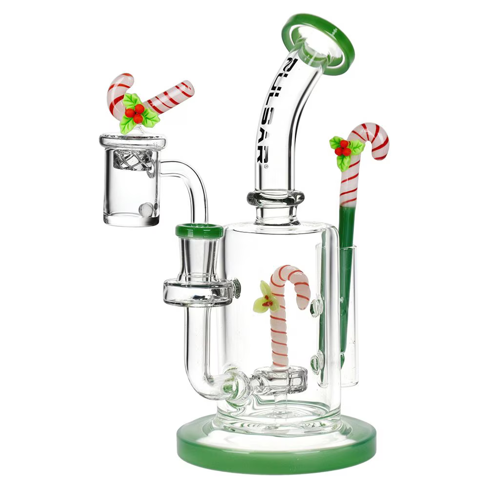 Pulsar Holidaze Series Glass Dab Rig Set | 8.25" | 14mm F