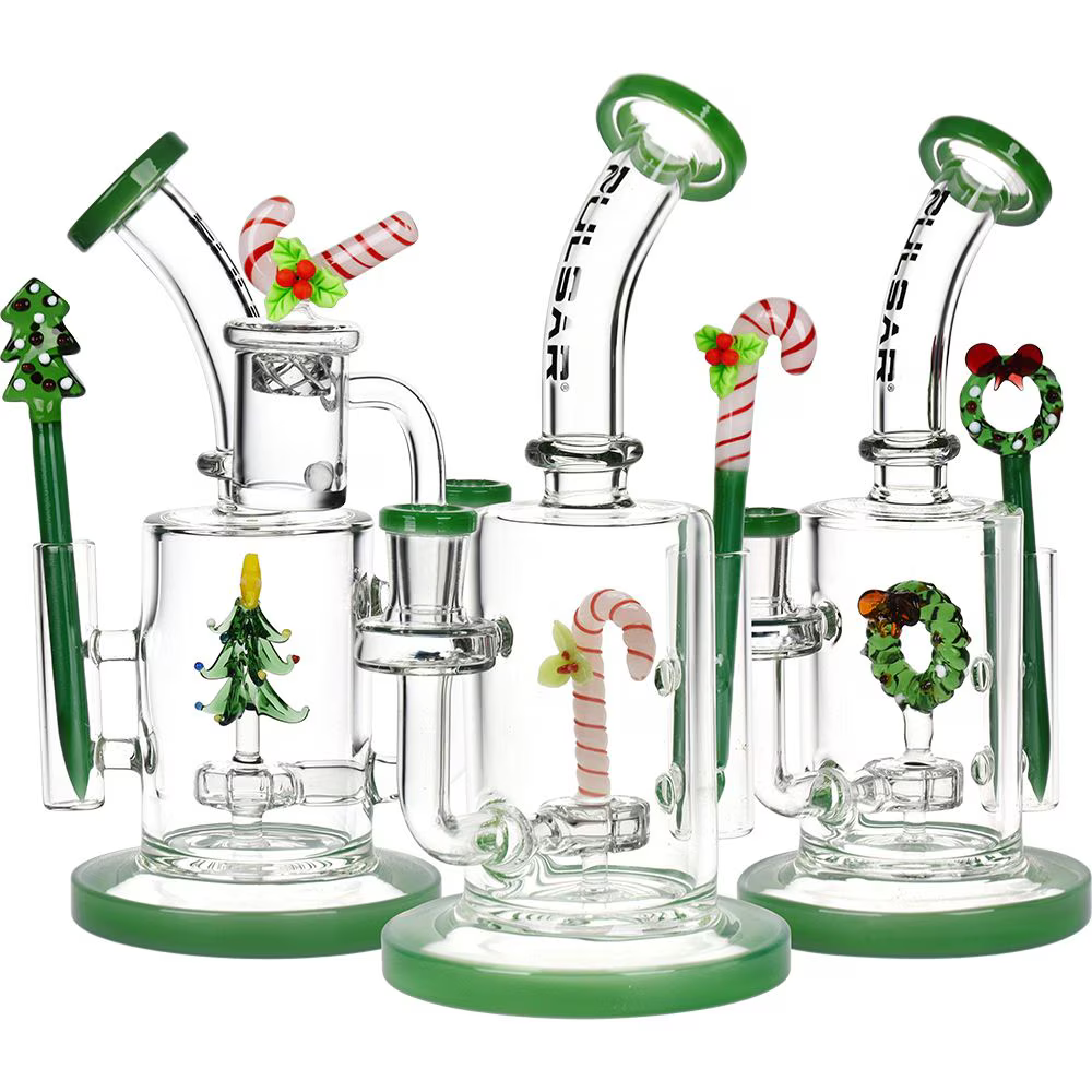 Pulsar Holidaze Series Glass Dab Rig Set | 8.25" | 14mm F